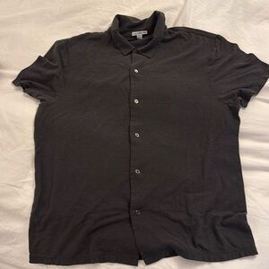 James Perse size 2 button up collared knit